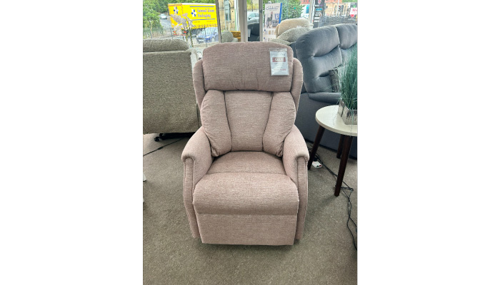 Petite Dual Motor Power Recliner Chair In Atlas Rose